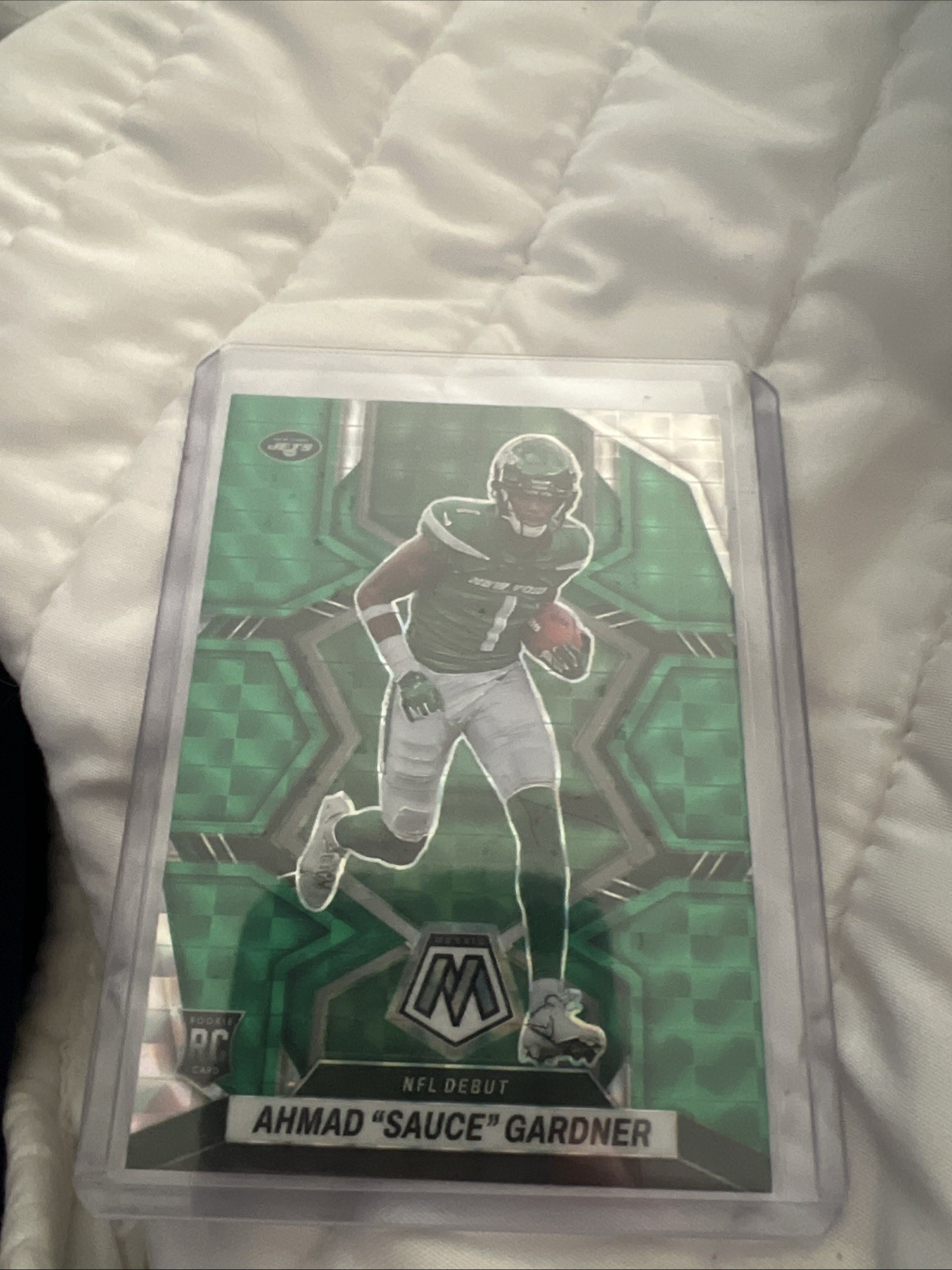 2022 Panini Mosaic - NFL Debut Ahmad Gardner #289 Green Mosaic Prizm (RC)