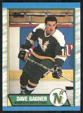 1989-90 Topps #109 Dave Gagner Minnesota North Stars Hockey Card 37109