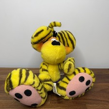 Diddle Mouse Thomas Goletz Plush Yellow Tiger Purple Pants - Vintage