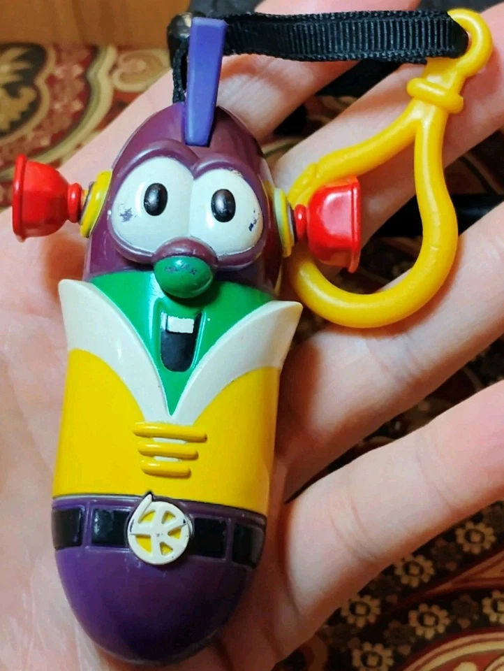 Figura de juguete Big Idea 2003 Blue Box VeggieTales Larry-Boy Talking Clip-On FUNCIONA B Foto 4 de 4