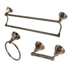 Kingston Brass BAK4181348 Metropolitan 3 Piece Bathroom Package - Brass