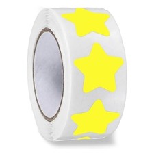 500 PCS Star Stickers - 1 Inch Self-Adhesive Vinyl Stars - Waterproof Gold