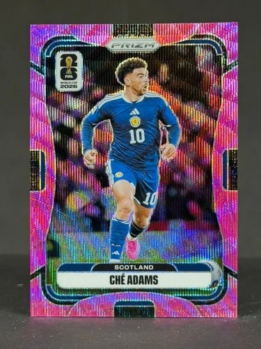 Che Adams 2026 Panini Prizm FIFA World Cup Pink Wave Prizm /45 #391 Scotland