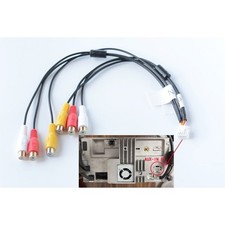 Cable Audio AUX Voiture pour Alpine W900C IVA W520E avec Connecteur 12P Noir