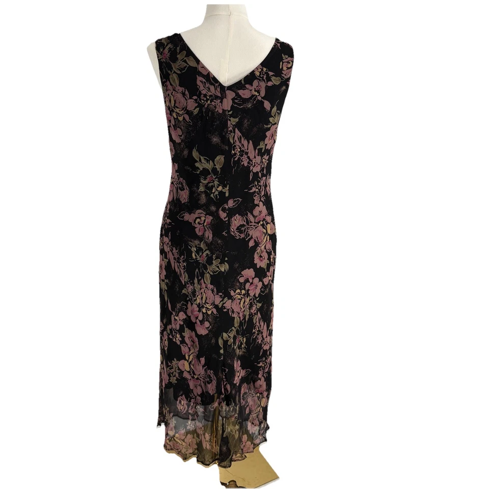 Maxi Vestido Jonathan Martin Para Mujer Y2K Babydoll Seda 14 Caprichoso Hada Grunge Foto 3 de 4