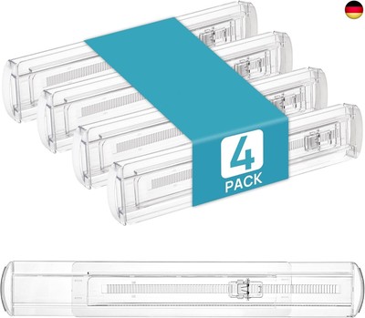 Vtopmart 4 Pack Schubladentrenner, Schubladentrenner Verstellbar