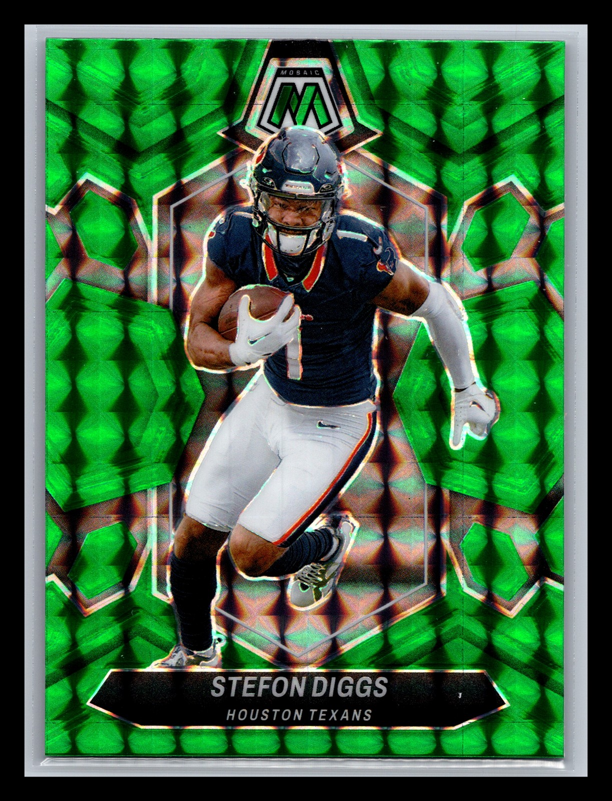 Stefon Diggs Houston Texans 2024 Panini Mosaic #87 Mosaic Green