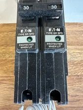 New in box, Eaton, BR230SUR, 30 AMP, Two-Pole, Circuit Breaker, Surge Protector