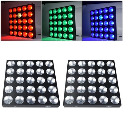 2Pack 25x10w Led Matrix Light RGBW 4in1 DMX Blinder Background Light for DJ Club