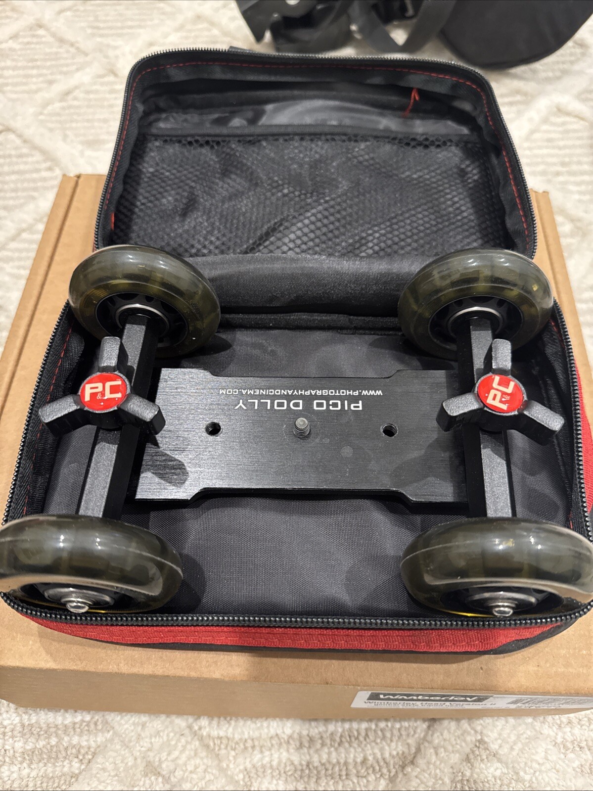 P&C Pico Dolly Camera Skate Table for Photography Video Motion With Case