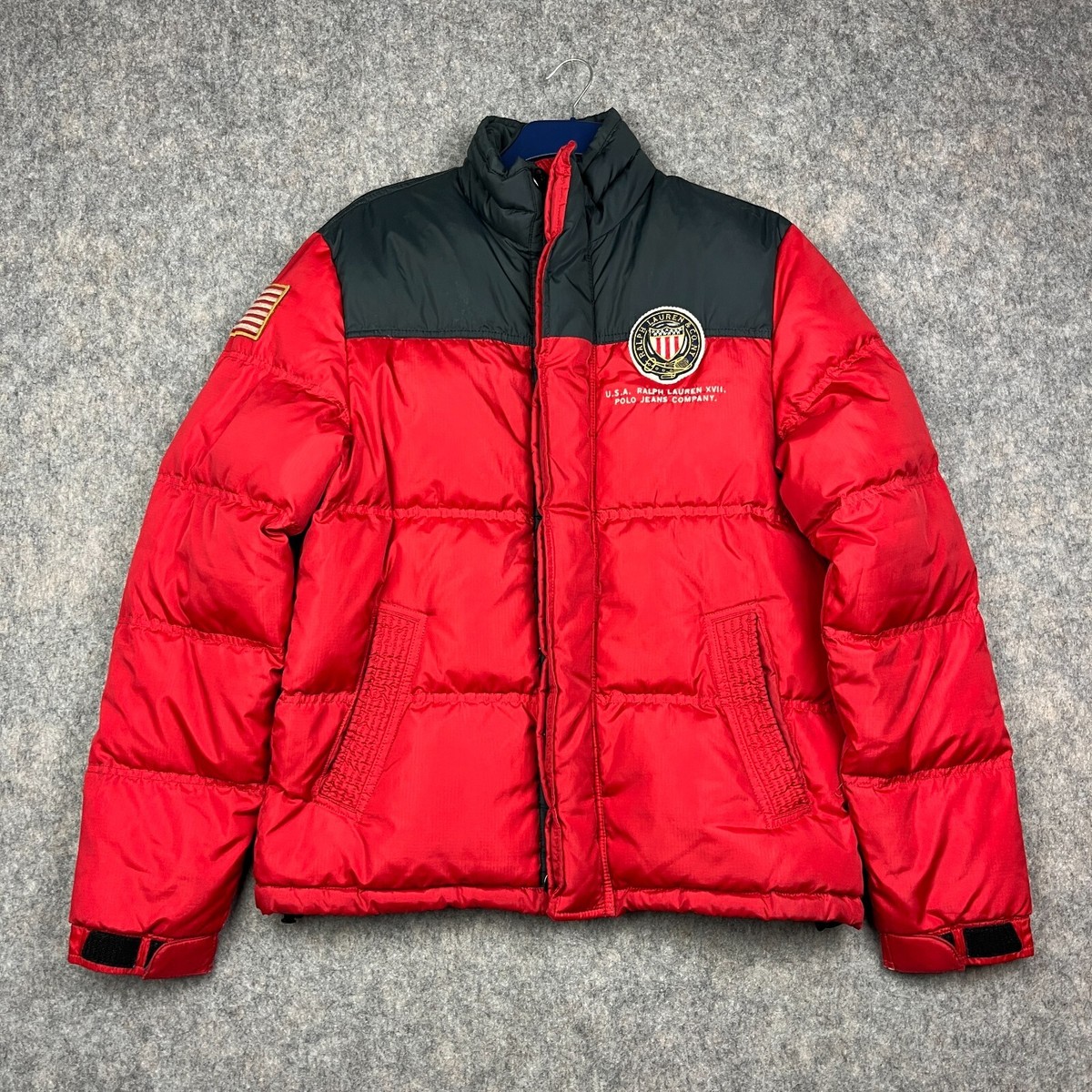 Vintage Ralph Lauren Jacket Men Medium Down Puffer Polo Jean Vintage Ralph Lauren Jacket Men Medium Down Puffer Polo Jean