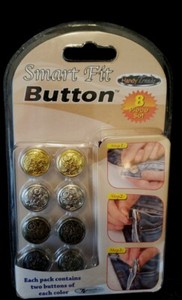 Handy Trends Smart Fit Button- Fix Popped Off Jeans Pants Shorts 8 Piece Set