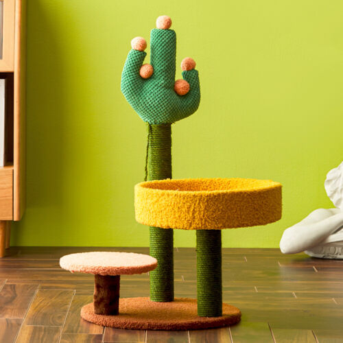 Scratching Post Cat Tree Climbing Activity Centre Kitten Bed Toy Scratcher Tower - Picture 33 of 354