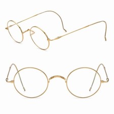 Titanium Oval Round Eyeglasses Vintage Flexible Eyeglass Frames Full Rim Glass