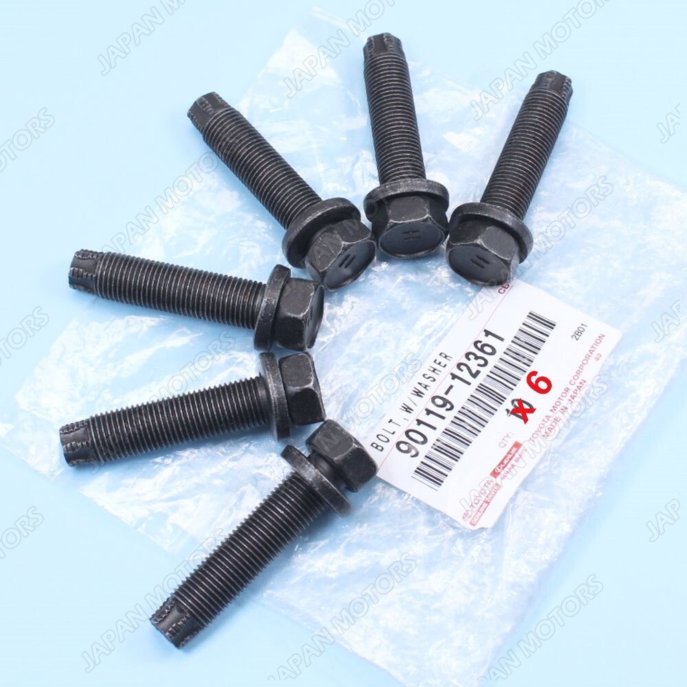 x6 New Genuine OEM Toyota 4Runner Lexus GX460 Hitch Bolts w