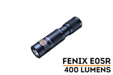 Fenix E05R 400 Lumen Rechargeable Flashlight Built-in 320 mAh Battery - Black