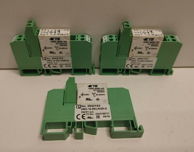 LOT OF 3 NEW OLD STOCK! PHOENIX CONTACT RELAY MODULES EMG 10-REL/KSR-G 24/21-LC