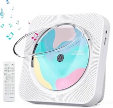 CD Player Portable with Bluetooth 5.1 Transmitter Reciever Desktop Sound Speaker