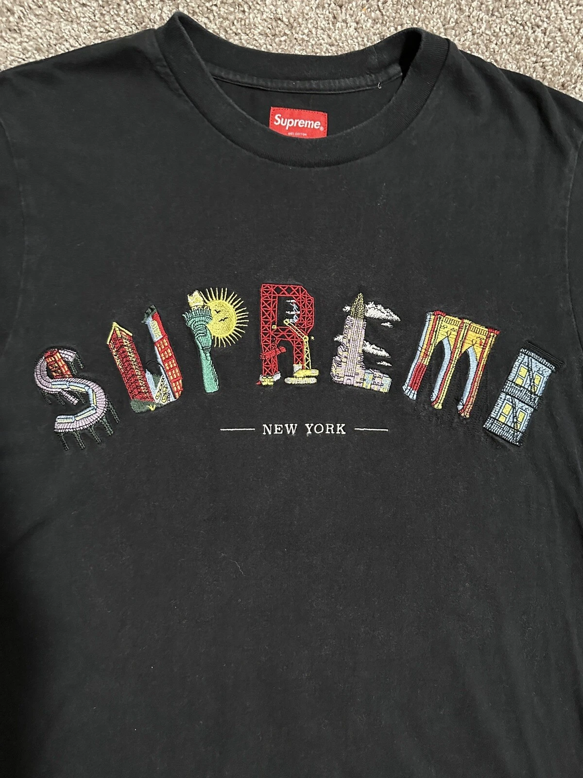Tee shirt Supreme City Arc SS19 noir taille moyenne