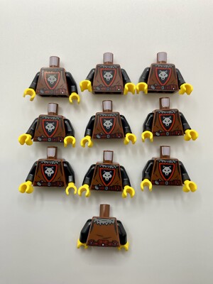 NEW Lego Castle Wolfpack Bandits (Lot Of 10) Minifigure Torso 2024