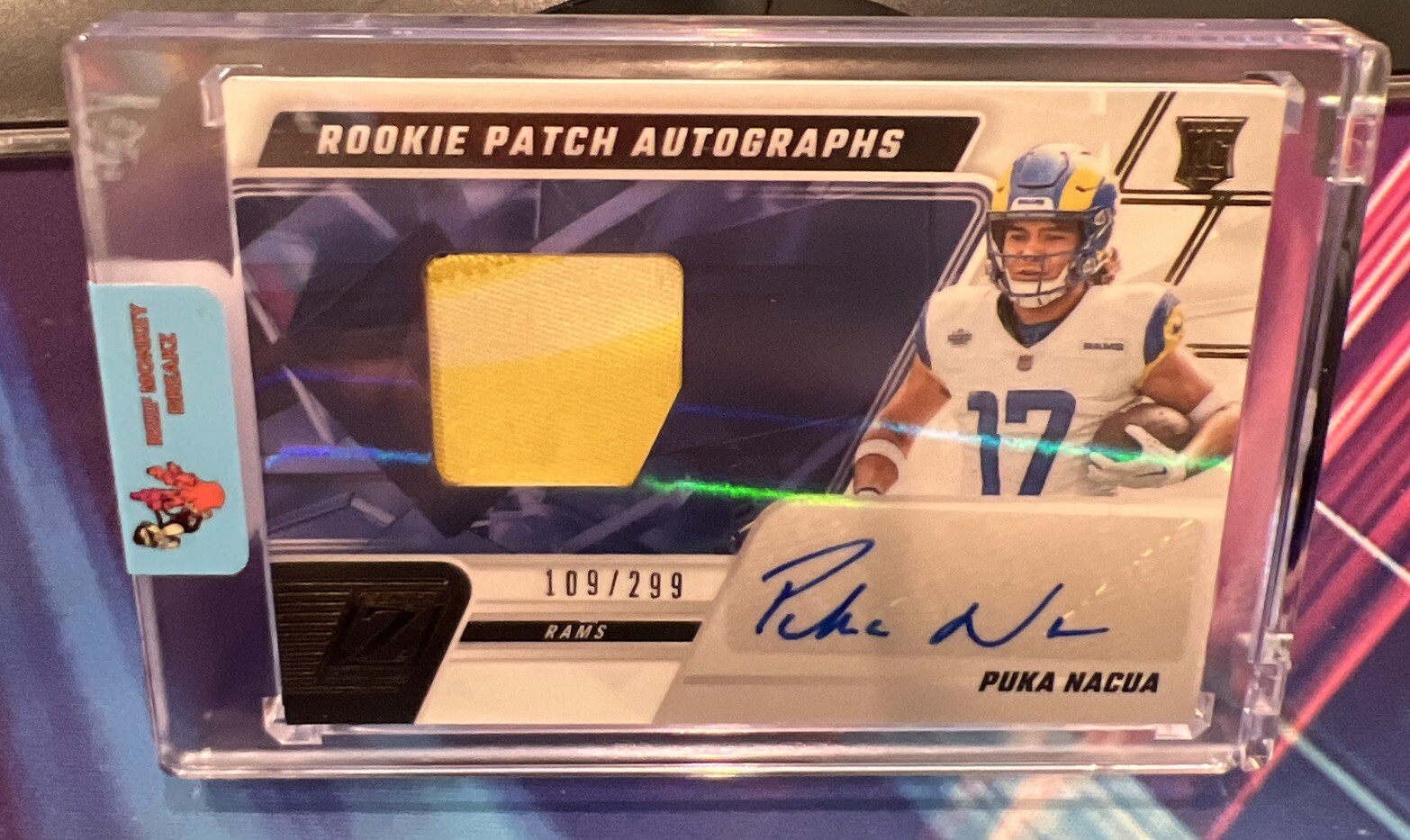 2023 Panini Zenith - Rookie Patch Autographs  #227 Puka Nacua 109/299