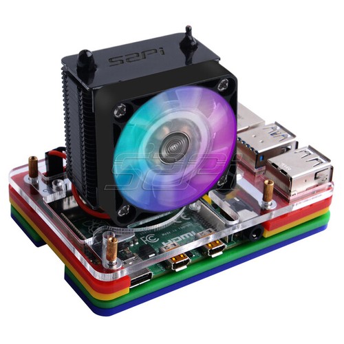 52Pi Raspberry Pi 4 Model B ICE Tower Cooling Fan With 5-Layer Case Shell - Picture 18 of 18