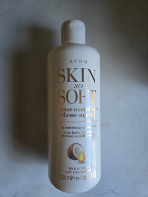 Avon Skin So Soft Supreme Nourishment Coconut Oil Milk Lotion [11.8 oz] New&Seal