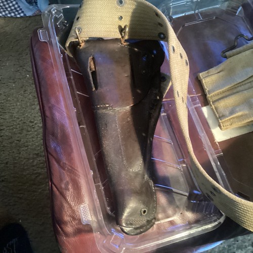 Usn! Winchester Ordnance Co. M1911 Holster 1918 Mfg RussellWeb PouchM1923 Webelt - Picture 5 of 20