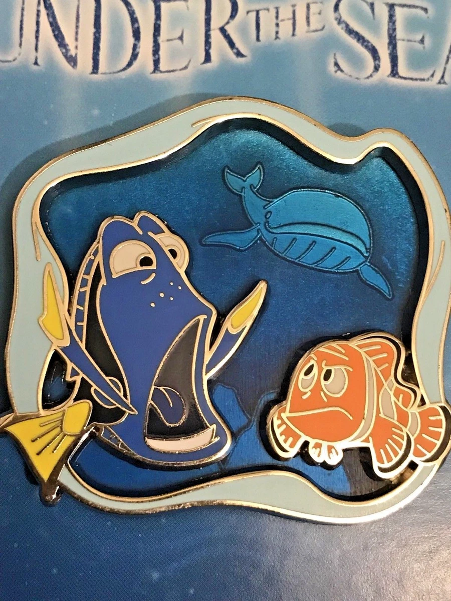 Disney Parks Pixar Finding Nemo Dory Marlin Speaking Whale Under The Sea  Pin | eBay