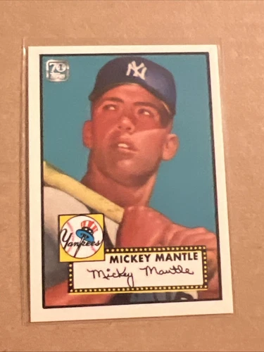 2021 Topps X Mickey Mantle Collection #3 1952 Topps 52 Iconic RC Rookie Card