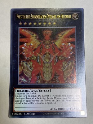 Yugioh Priesterlicher Sonnendrachen Overlord von Heliopolis GFTP-DE052 MINT!!!