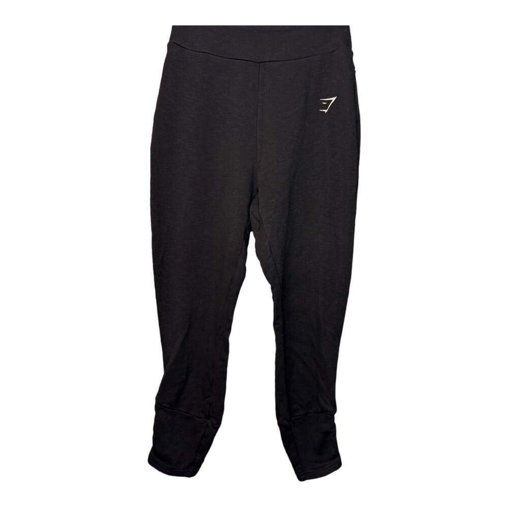 Gymshark joggers Women's XXS Pants crest black sweatpants UK
