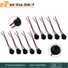 Us Location 10pcs T10 194 168 Wiring Harness Socket Extension For Pigtail Light