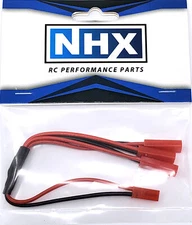 NHX JST Y-Splitter Extsn Adapter Connecter Male to 3 Female 20 AWG Silicone Wire