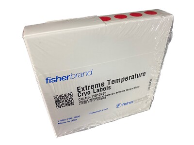 FISHERBRAND 3/8  Red Dot Extreme Temperature Cryo Label 11010235 (1/pk)