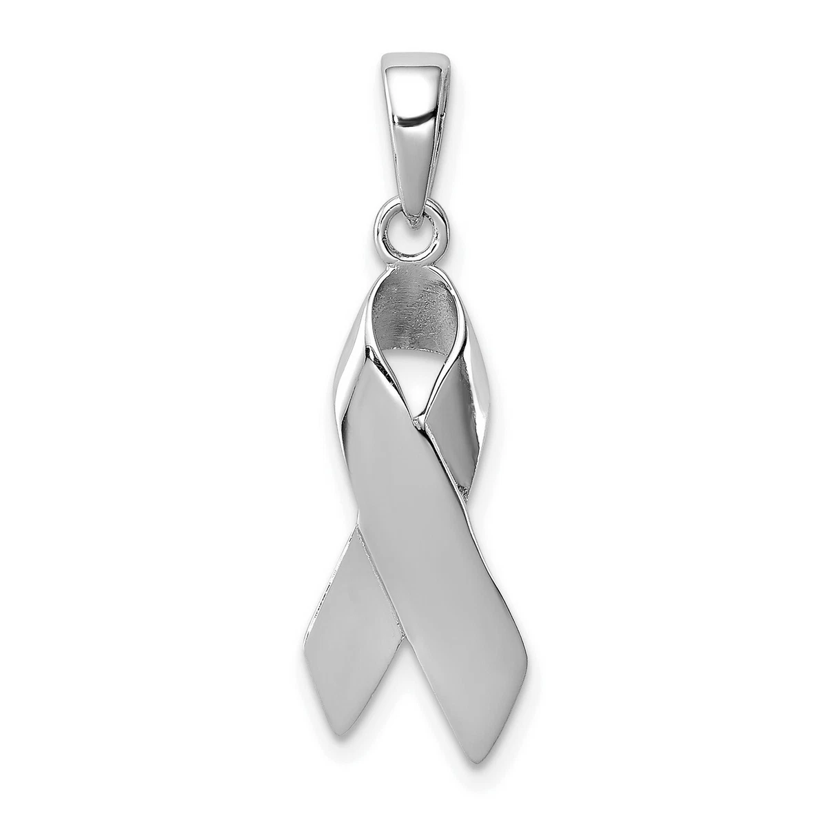 Sterling silver deals cancer ribbon charm