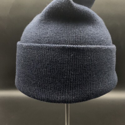UGG ALL GENDER HIGH CROWN BEANIE HAT LOGO PATCH ONE SIZE ~ NAVY