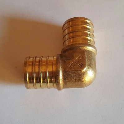 10 PIECE 1'' PEX ELBOW - BRASS CRIMP FITTINGS (LEAD-FREE)