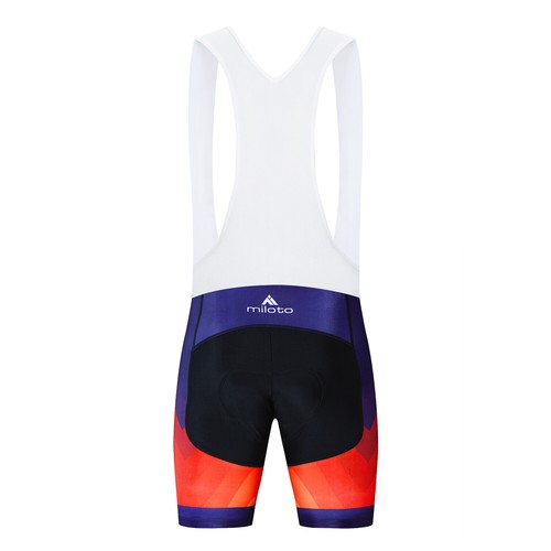 Miloto Padded Cycling Bib Shorts Men's Lycra Biking Cycle Bib Knickers Tights - Picture 62 of 65