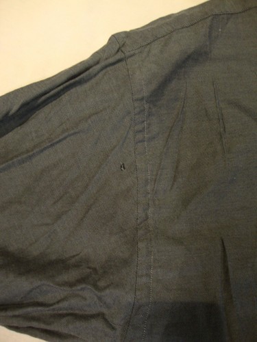 Camicia elegante uomo Metropolitan View tinta unita grigio verdastro L grande 100% cotone classe - Foto 7 di 11