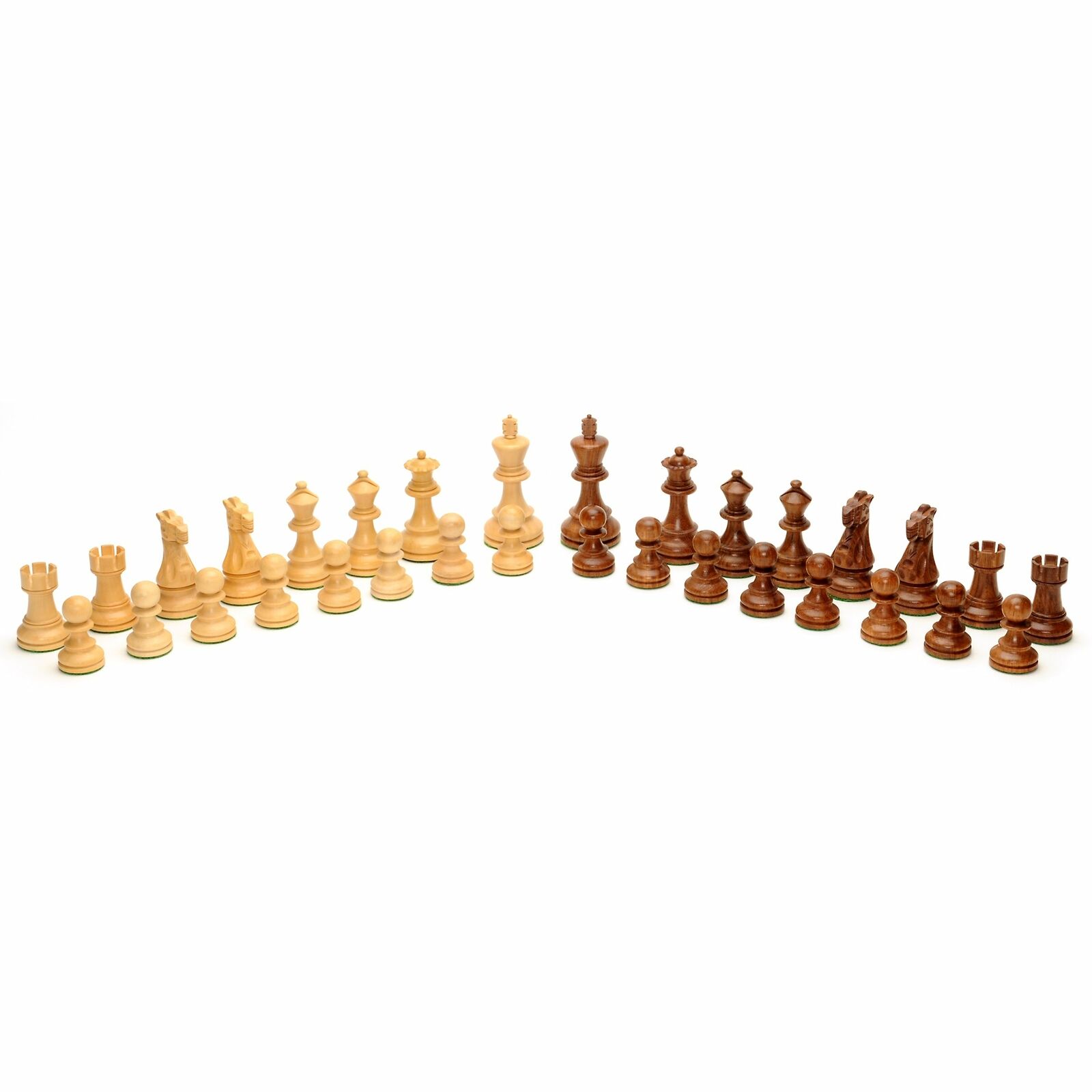 We Games English Staunton Wood Tournament Chess Pieces, Heavy