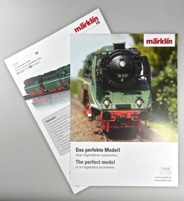 Märklin H0 38201, Dampflok BR 18 201 - Flyer, Broschüre, de/engl, mit Preisen