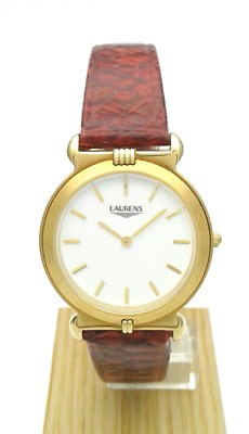 OROLOGIO LAURENS UOMO DONNA ACCIAIO DORATO SOLO TEMPO