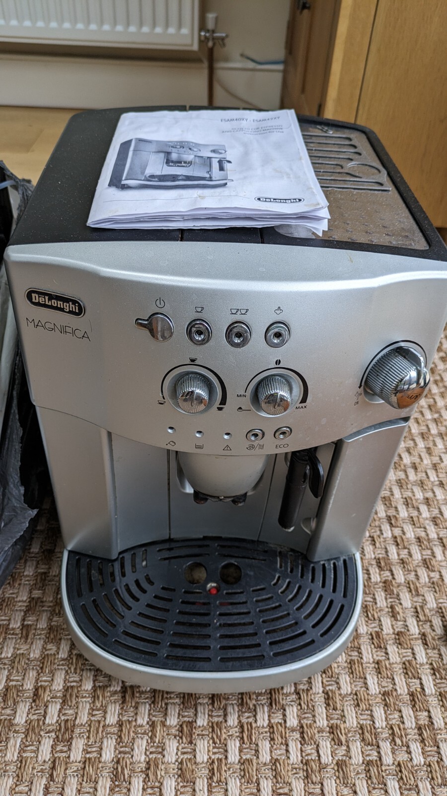 Charity 2 DeLonghi Bean to Cup Coffee. One working with problems, one