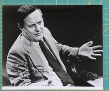 Jack Anderson - News Reporter, signed inscribed photograph 8 x 9.5 Black / White