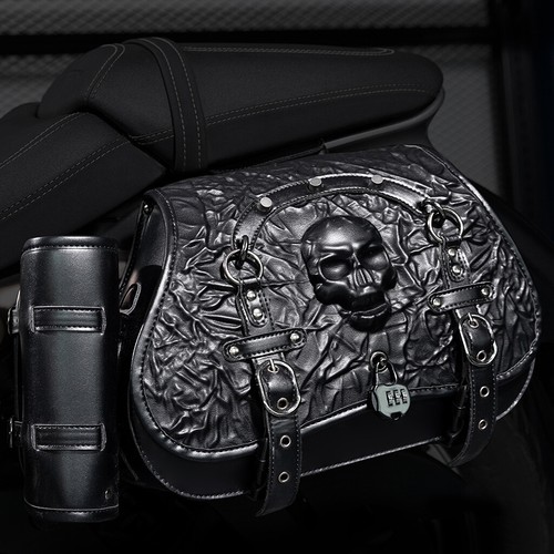 Motorcycle Saddle Bags Side Tool Bag Luggage For Harley Sportster XL 883 XL 1200 - Picture 11 of 17