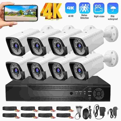 Camaras De Seguridad Para Casa Oficina Home Security Camera System 8 Cameras NEW