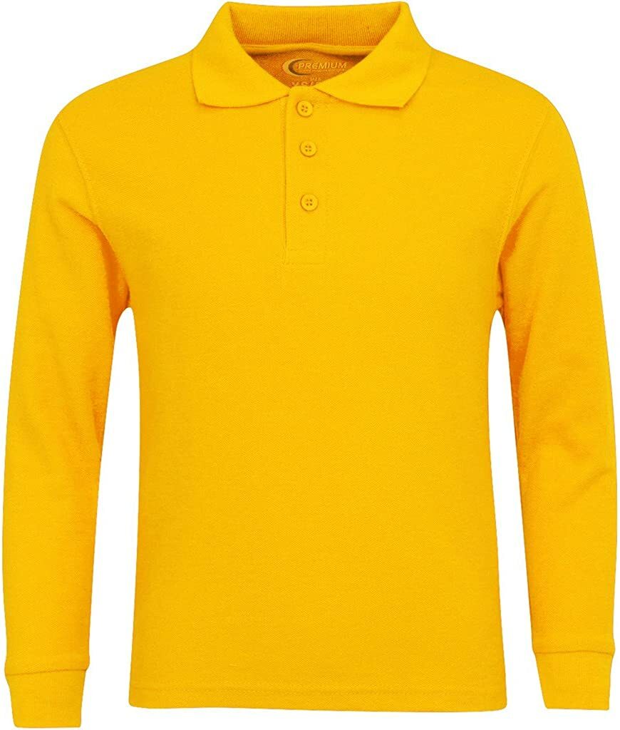 Premium Men's Long Sleeve Polo Shirts–with Stain Guard Polo Shirts
