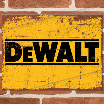 DEWALT Blechschilder Mancave Home Pub Schuppen Bar Höhle Garage Werkzeuge Geschenk Blechschild UK