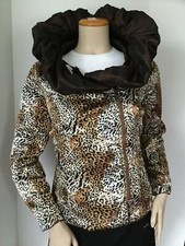 New Lindi Reversible Jacket, Coffee/leopard Print (size S)